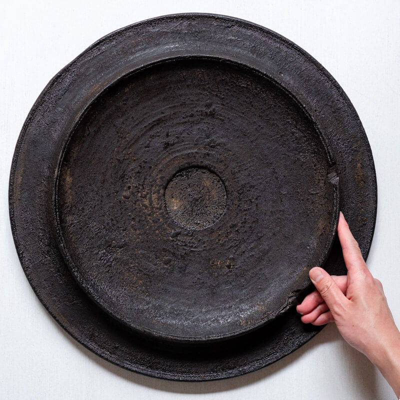 荒川蓮太郎 高台盆皿 45cm