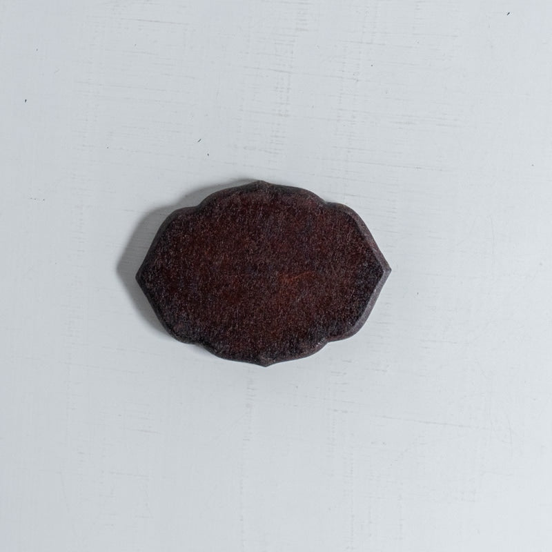 蝶野秀紀 輪花皿 葉 茶 小