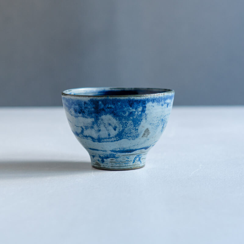 降幡未来 iro bowl 高台付き M 青 B