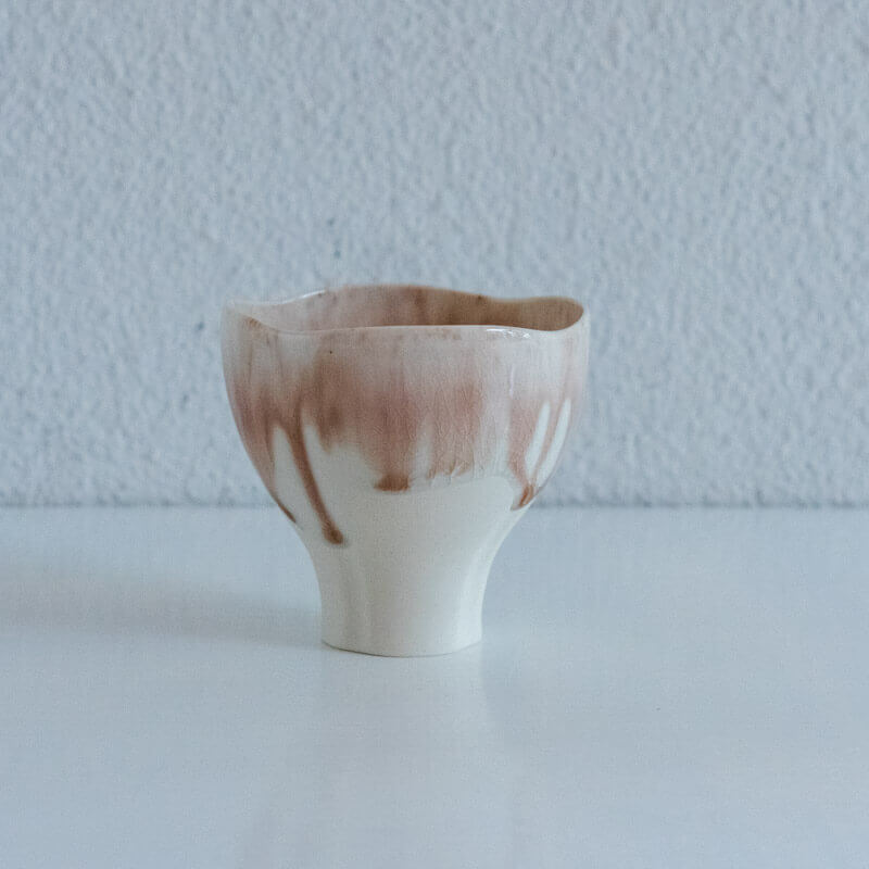 藤内紗恵子 酒杯 ピンク – うつわ屋まほろ