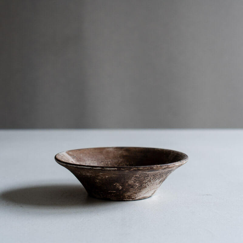 芳賀稔 剥白 ヒラキ鉢 14cm