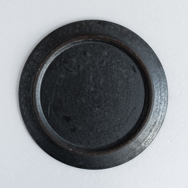 Haga Minoru Black & Silver Plate 22cm