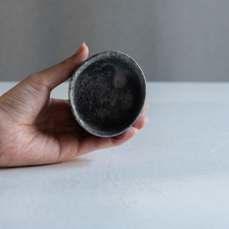 芳賀稔 埋め焼き 白 ぐいのみ B