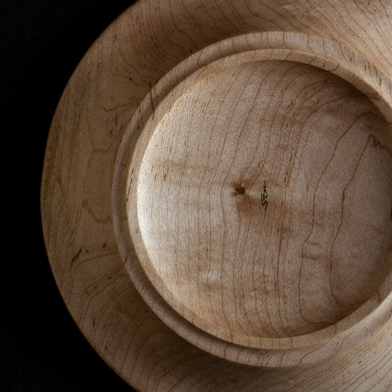 Kitao Chihiro sen-studio Round Plate 22cm Itayakaede