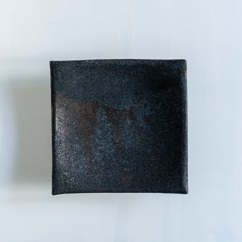 （こま様）マットブラック スクエア陶箱 4個セット 菊地亨 四角皿 黒 – うつわ屋まほろ