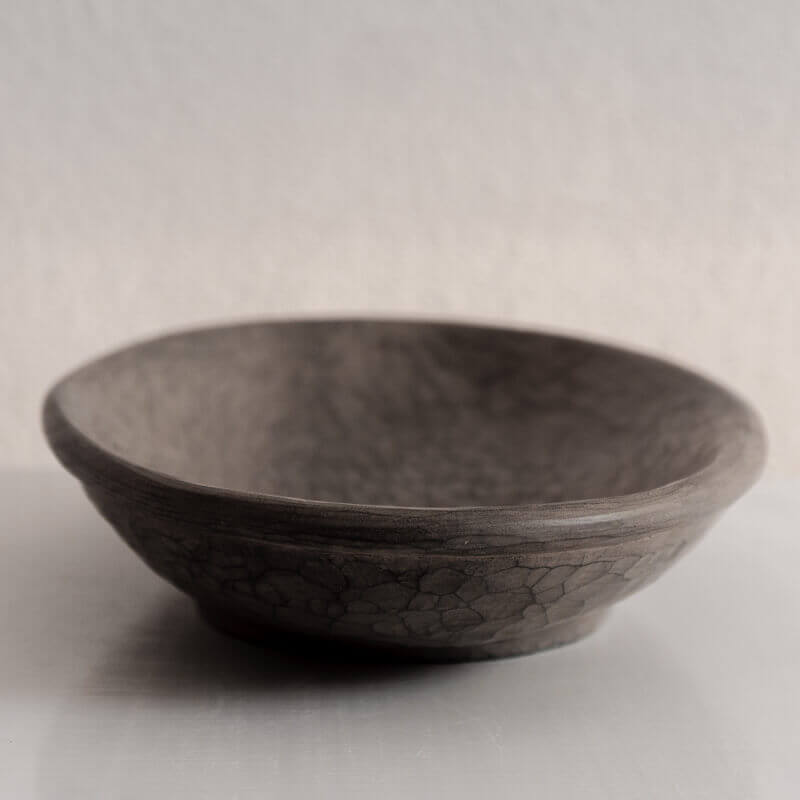 眞島拓 オーバル皿 白漆