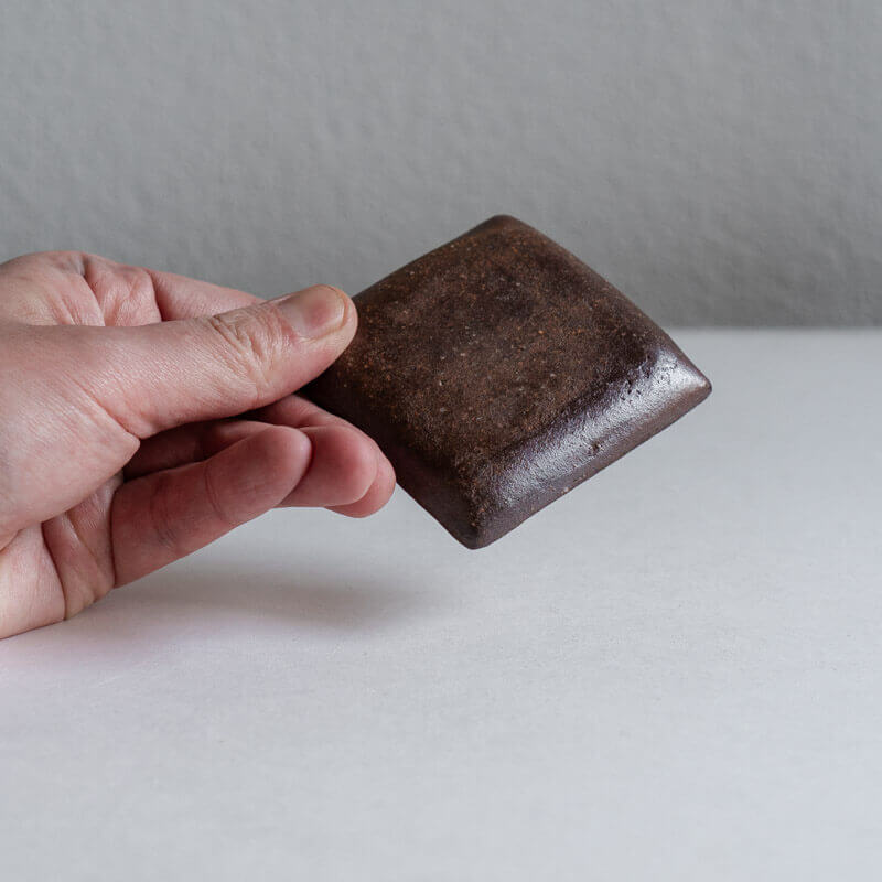 Mutsumi Ohashi Bizen Ware, Kohiki, Small Square Plate B