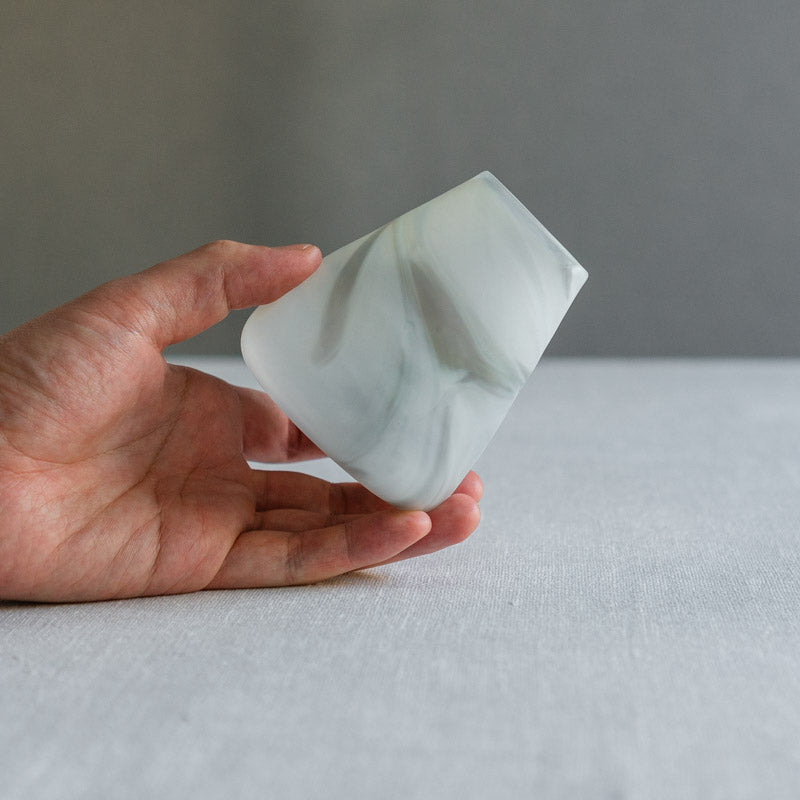Aiba Minako flower vase marble C – うつわ屋まほろ