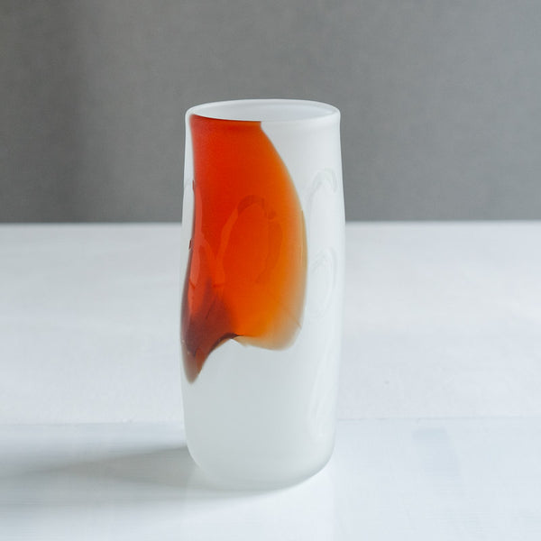饗庭三七子 flower vase Orange No.1