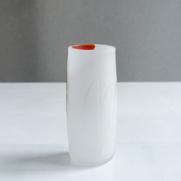 饗庭三七子 flower vase Orange No.1