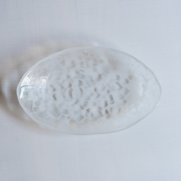 饗庭三七子 淡雪 oval plate B