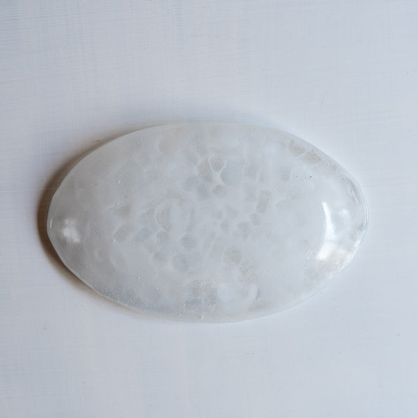 饗庭三七子 淡雪 oval plate B