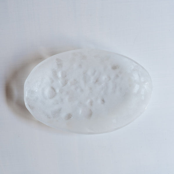 饗庭三七子 淡雪 oval plate C