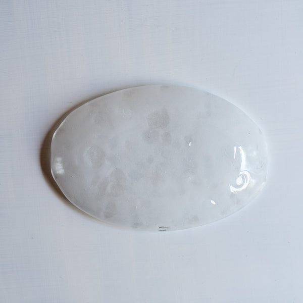 饗庭三七子 淡雪 oval plate C