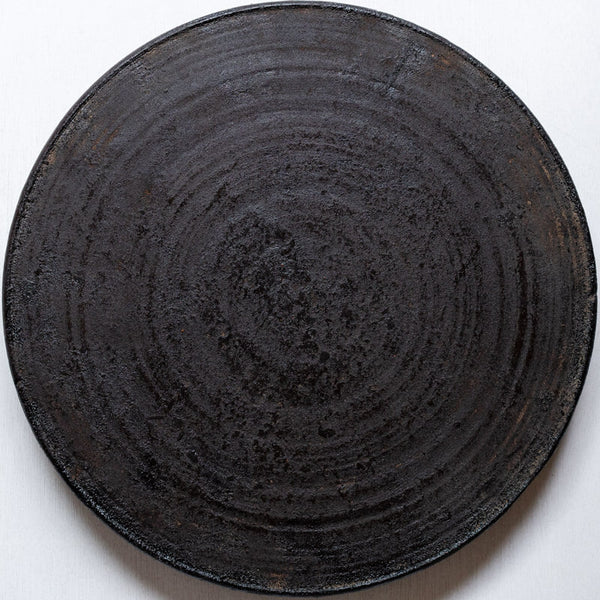 荒川蓮太郎 高台盆皿 45cm