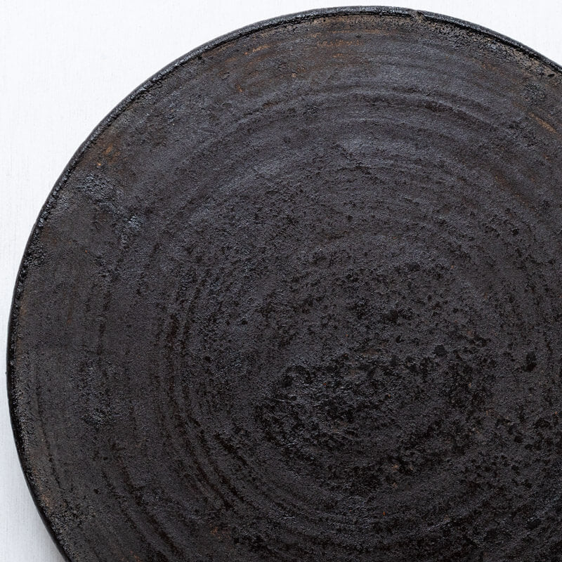 荒川蓮太郎 高台盆皿 45cm