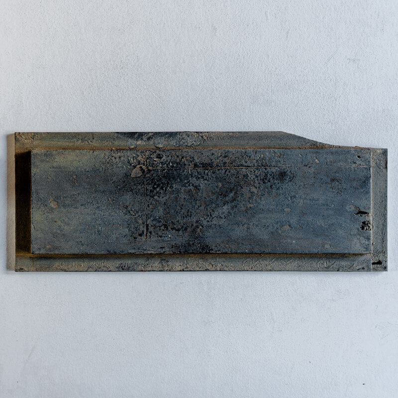 Rentarō Arakawa Rectangular Plate, 40cm x 15cm, Gesshoku (Moonlight White)