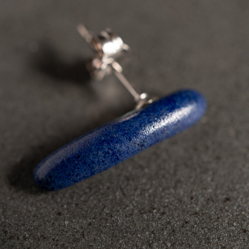 Yuki Abe Indigo Glaze Earrings Chabashira