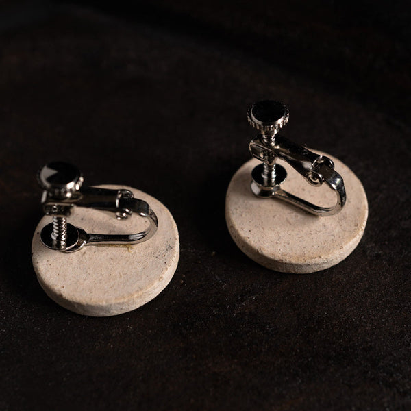 阿部有希 罅絵 イヤリング 丸 円