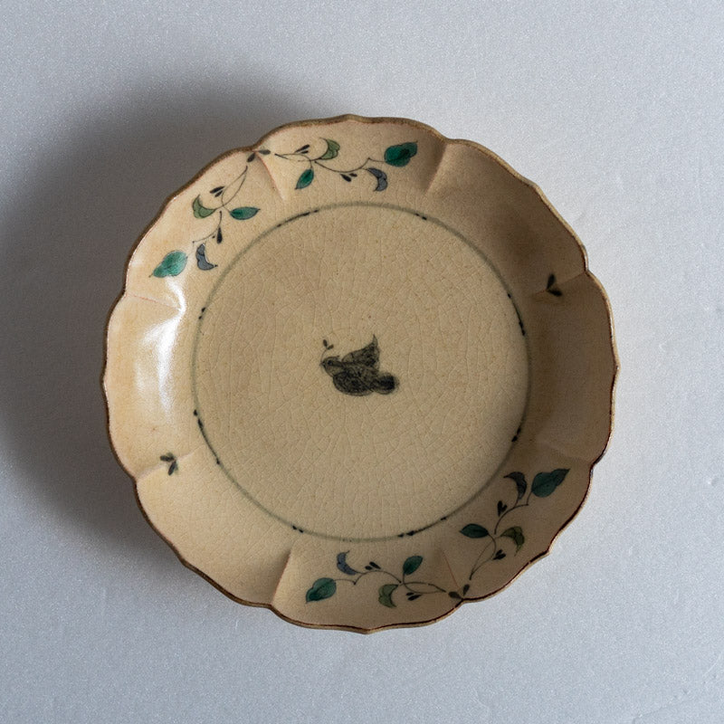 Fukuda Eiichi Painted Annamese Ryo-ka Plate, Large