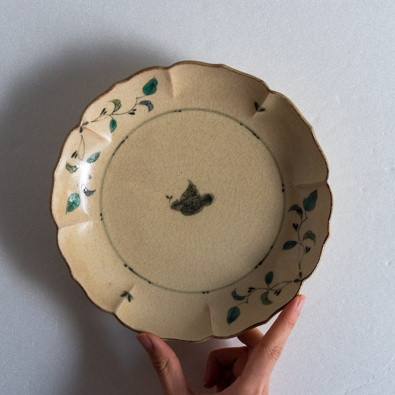 Fukuda Eiichi Painted Annamese Ryo-ka Plate, Large