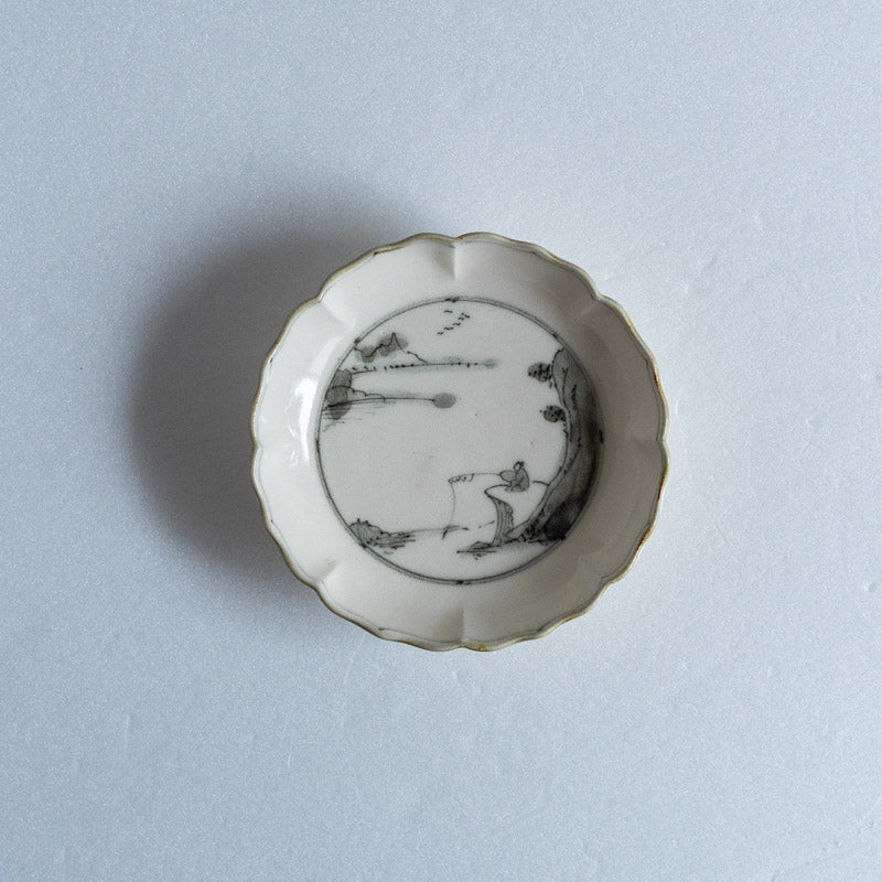 Fukuda Eiichi Annamese-style Rhombic Plate (small) - Fishing