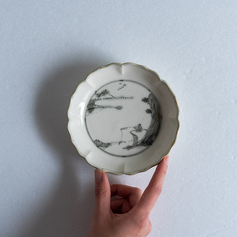 Fukuda Eiichi Annamese-style Rhombic Plate (small) - Fishing