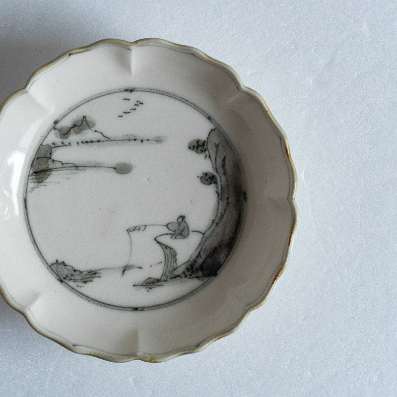 Fukuda Eiichi Annamese-style Rhombic Plate (small) - Fishing
