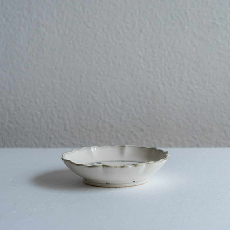 Eichi Fukuda Annan-de Ryo-ka Plate Small, Two Boats