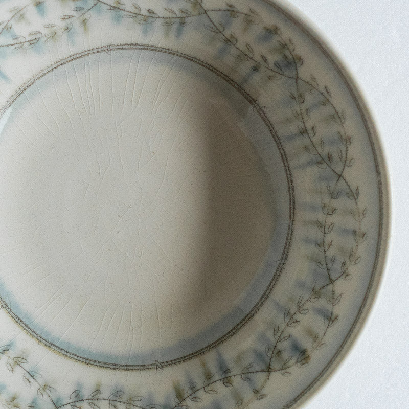 Fukuda Eiichi Engraved Annamese Large Round Bowl A