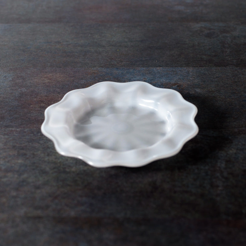 Tsutomu Suzuki (floresta fabrica) Rimmed Plate S, White