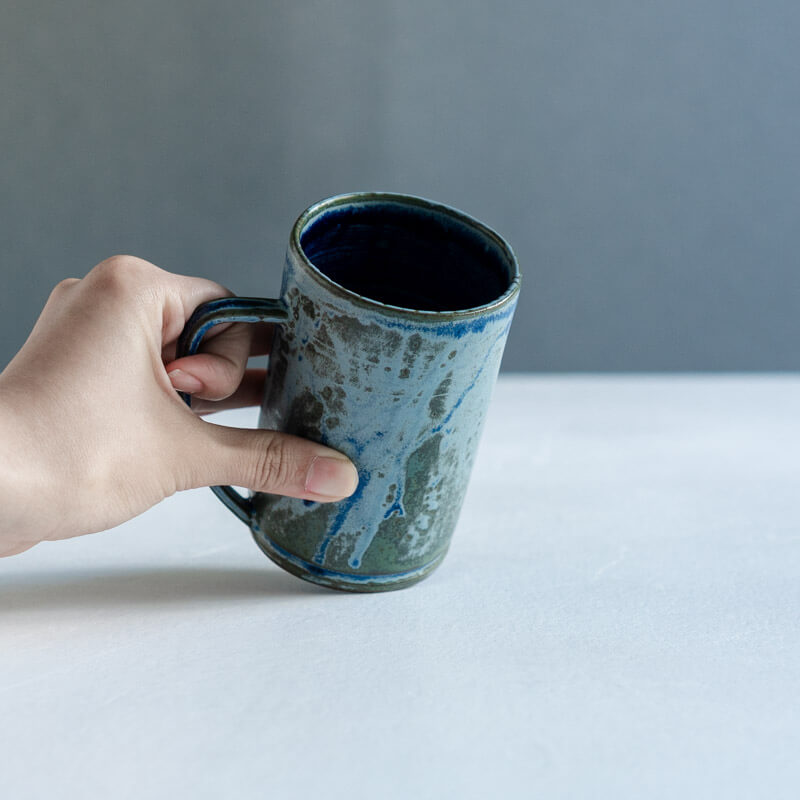 Furuhata Miki iro tall mug blue B