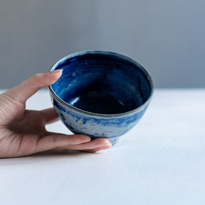 降幡未来 iro bowl 高台付き M 青 B