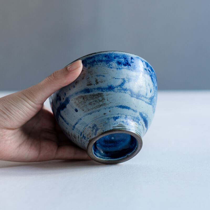 降幡未来 iro bowl 高台付き M 青 B