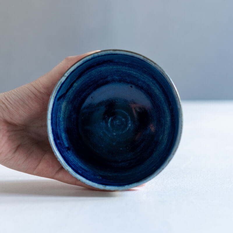 降幡未来 iro bowl 高台付き M 青 B