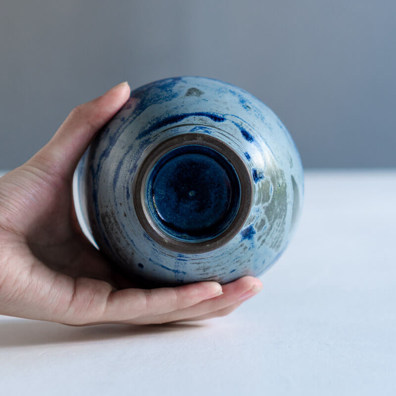 降幡未来 iro bowl 高台付き M 青 B