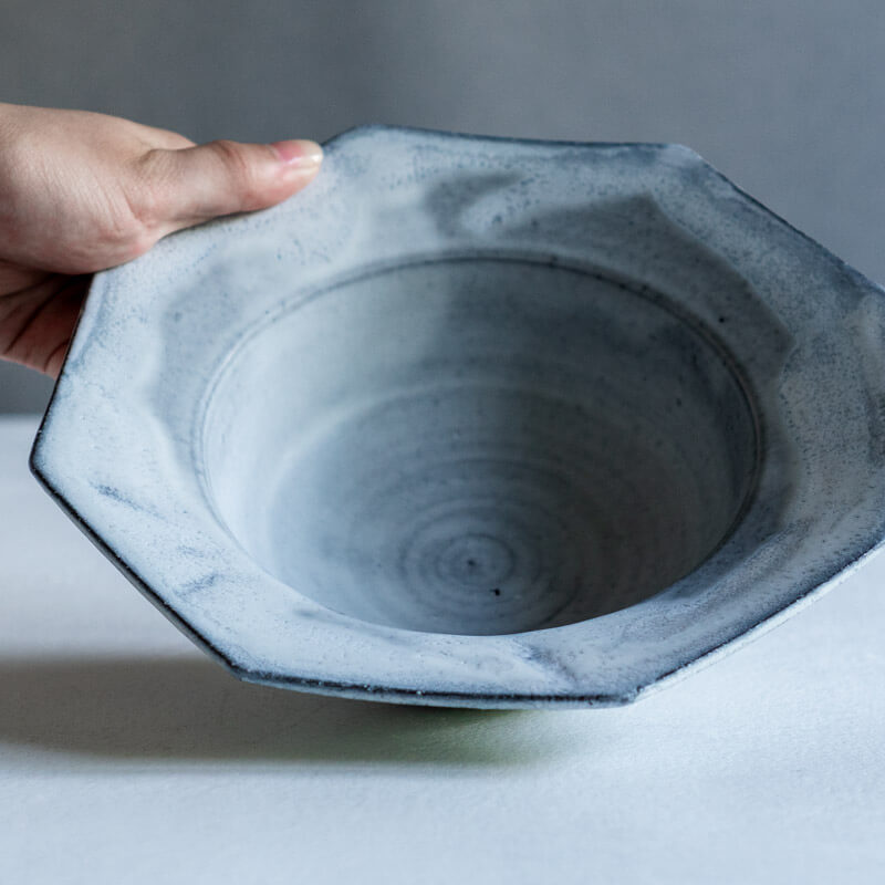 降幡未来 八角 bowl M 白 B