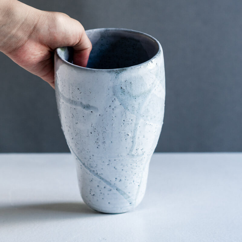 Furihata Miku flower vase L gray