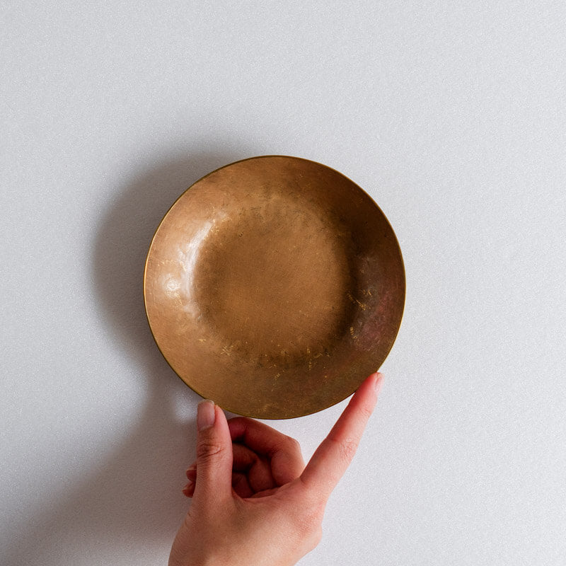Eiko Fujita Brass Snack Plate