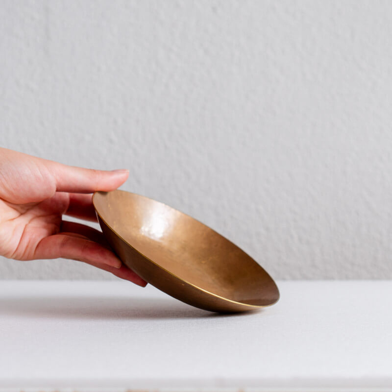 Eiko Fujita Brass Snack Plate