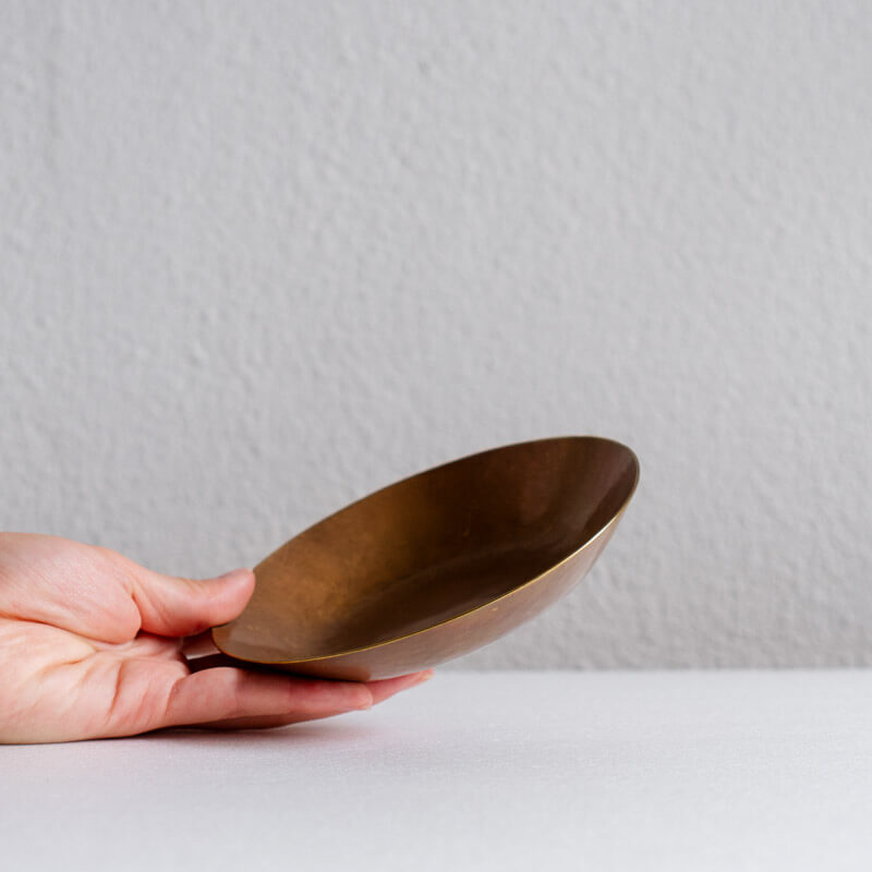 Eiko Fujita Brass Snack Plate