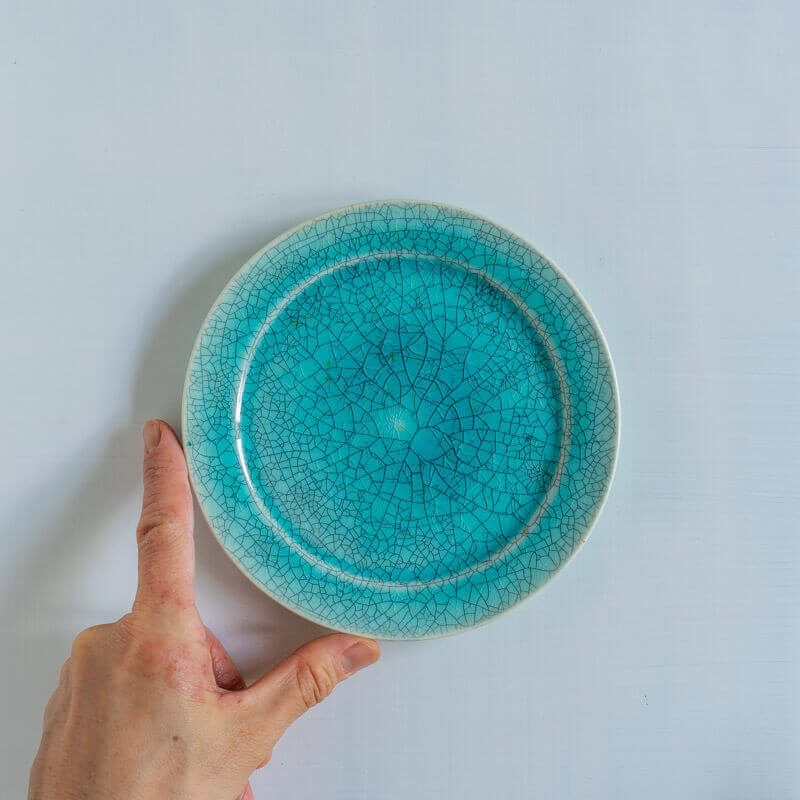 藤内紗恵子 リム皿 15cm 緑 – うつわ屋まほろ