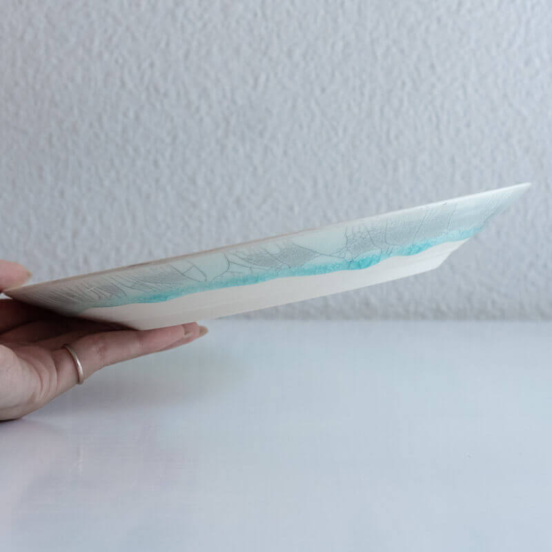 藤内紗恵子 貫入 大皿