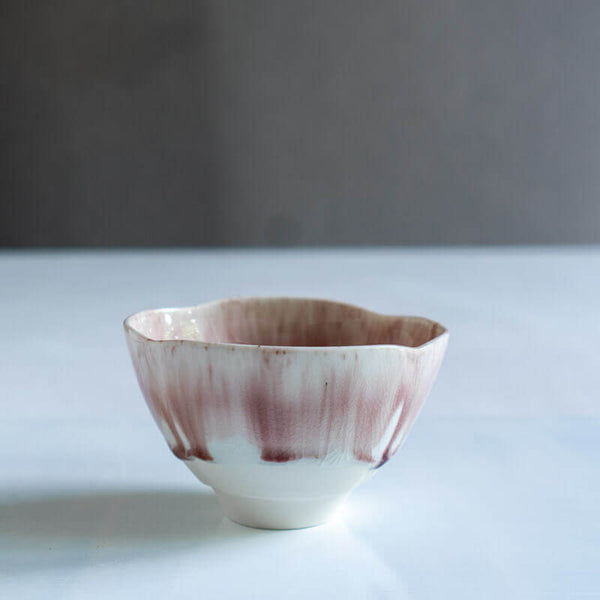 藤内紗恵子 花楕円 カップ 紫