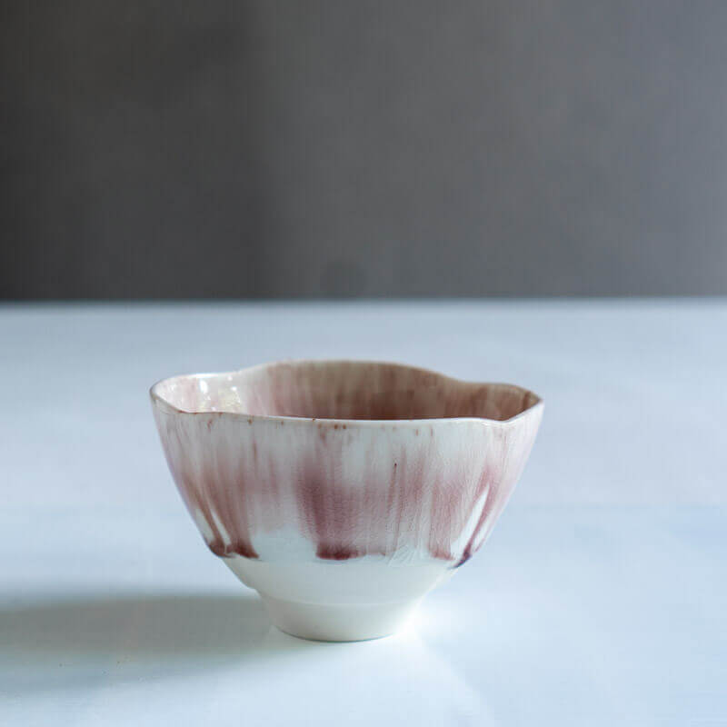 藤内紗恵子 花楕円 カップ ピンク