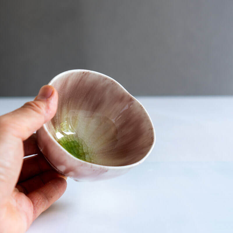 藤内紗恵子 花楕円 カップ ピンク