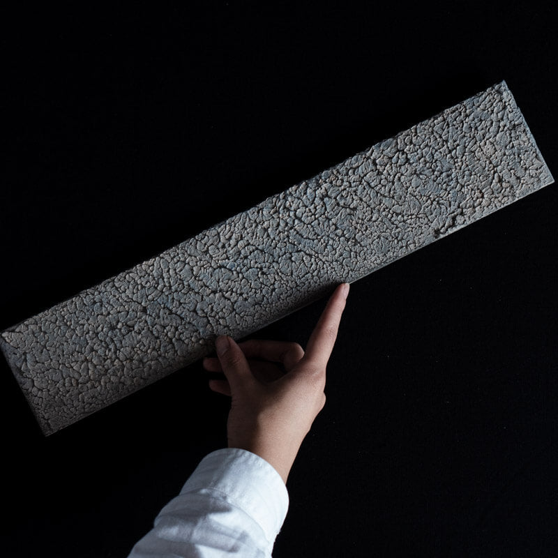 Funaki Tomohito Head Chef Long Platter with Rusted Lacquer