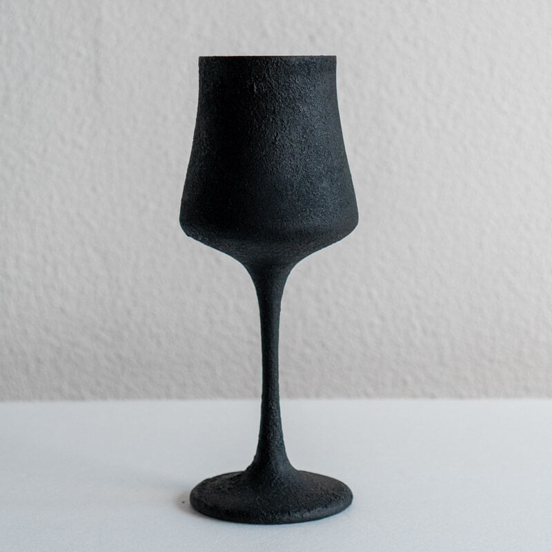 Tomohito Funaki Wine Glass Large Black Urushi