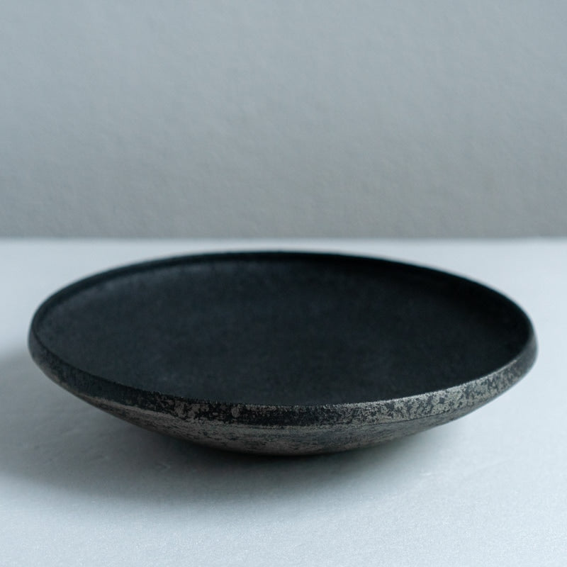 船木智仁 黒錫鉢 20cm
