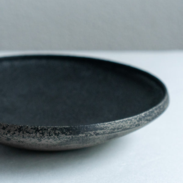 船木智仁 黒錫鉢 20cm